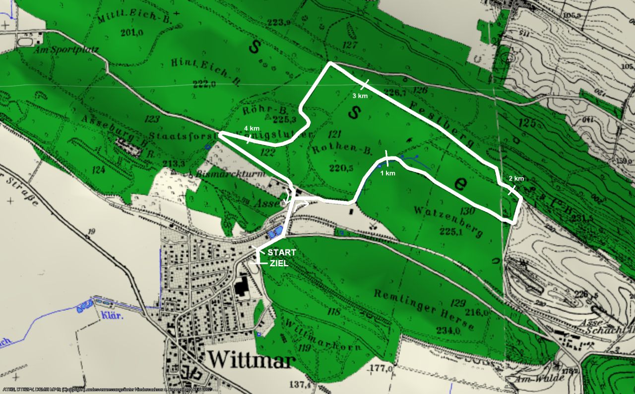 Detailkarte 5 km
